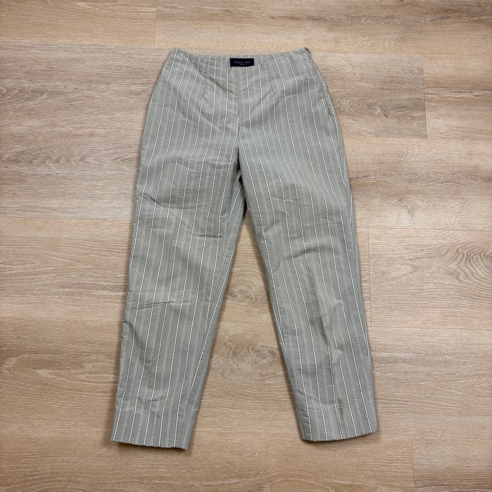 Piazza Sempione Audrey Striped Tapered Leg Pants Women's 4